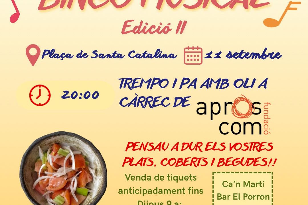Tremponada + bingo musical. Edició II