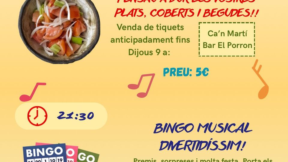 Tremponada + bingo musical. Edició II