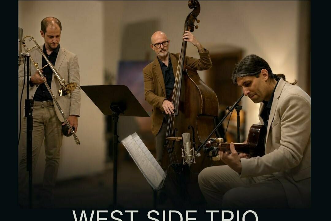 West Side Trio · Jazz i Vi a ES CUB del celler Mesquida Mora · Sopar BBQ opcional