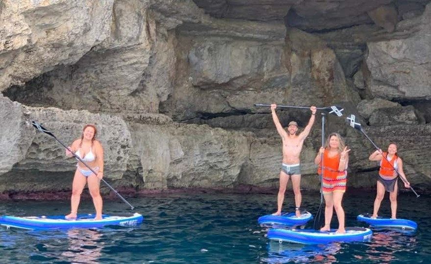 Paddle surf en Cala Blava