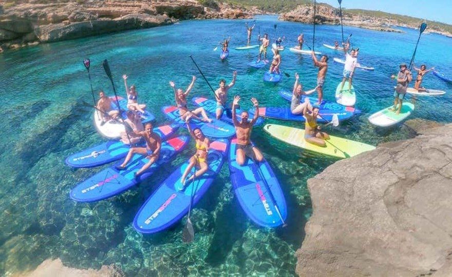 Paddle surf en el norte de Ibiza